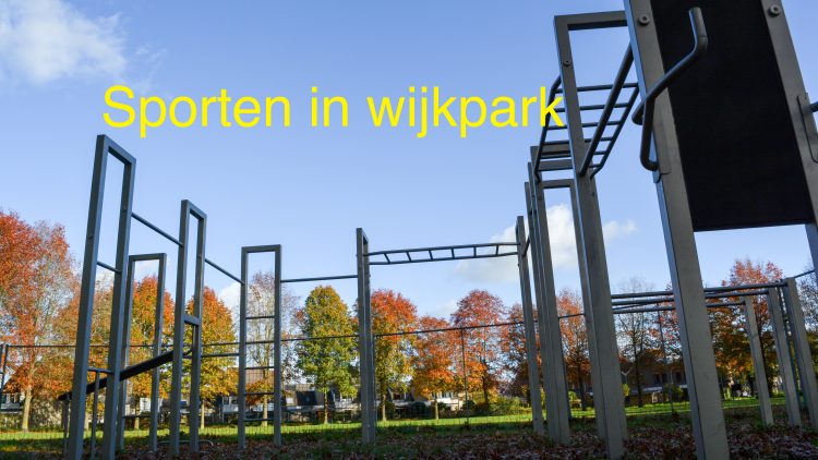 sporten in het Wijkpark